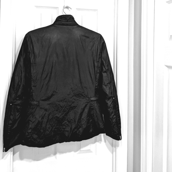 Jacob Black Sleek Ski / Moto Puffer Jacket w Front Pockets. Size Med. - Picture 5 of 16